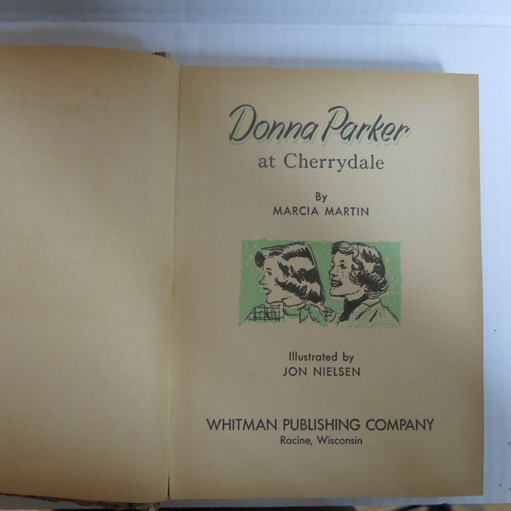 DONNA PARKER at CHERRYDALE Vintage Book 1957 By Marcia Martin Hardcover - Picture 3 of 13